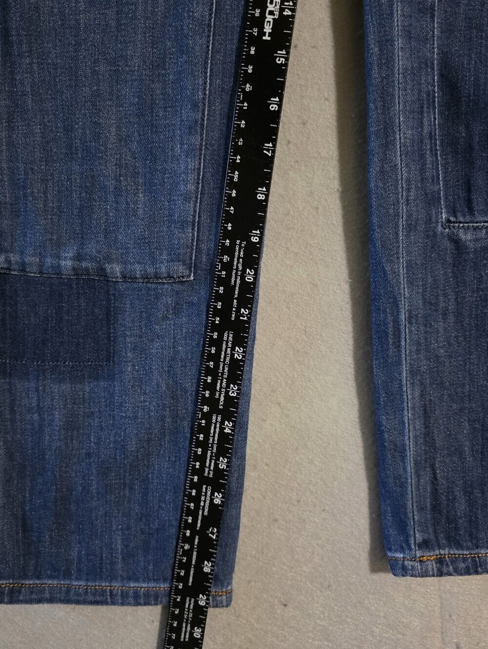Pilcro And The Letterpress Anthropologie Patchwork Carpenter Jeans Size 28 - Picture 4 of 11